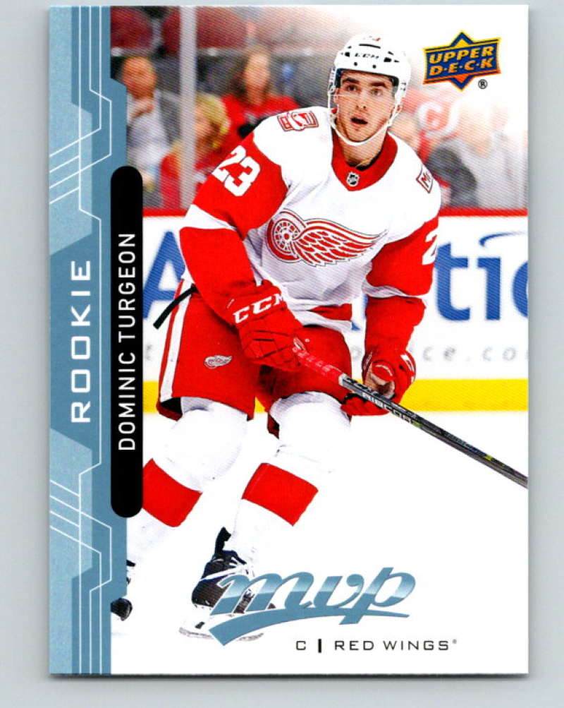 2018-19 Upper Deck MVP #223 Dominic Turgeon Mint RC Rookie Detroit Red Wings Image 1