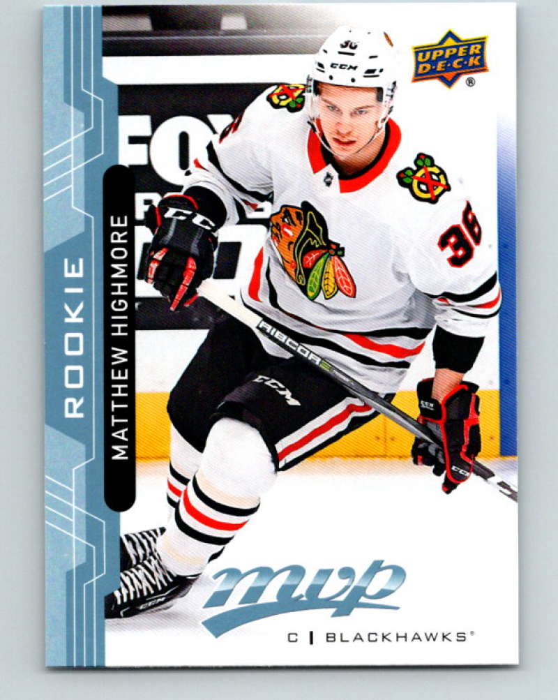 2018-19 Upper Deck MVP #242 Matthew Highmore Mint RC Rookie Chicago Blackhawks Image 1