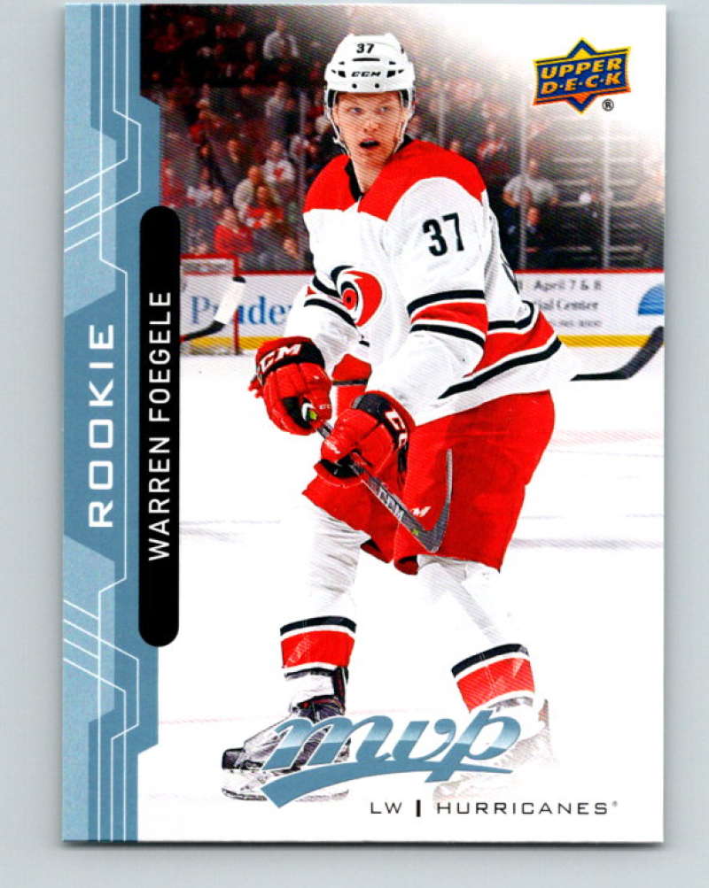 2018-19 Upper Deck MVP #247 Warren Foegele Mint RC Rookie Carolina Hurricanes Image 1