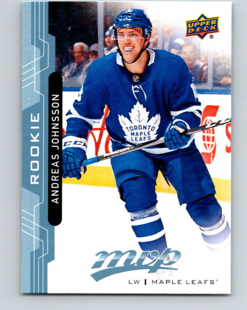 2018-19 Upper Deck MVP #249 Andreas Johnsson Mint RC Rookie Toronto Maple Leafs Image 1