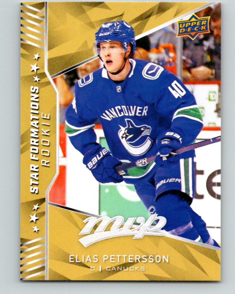 2018-19 Upper Deck MVP Star Formations Rookie Elias Pettersson NHL 07753