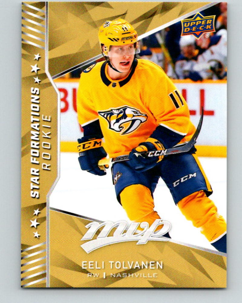 2018-19 Upper Deck MVP Star Formations Rookie Eeli Tolvanen NHL MINT 07755 Image 1