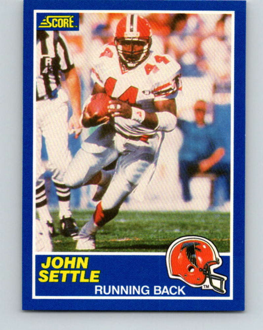 1989 Score #8 John Settle Mint RC Rookie Atlanta Falcons  Image 1