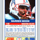 1989 Score #15 Warren Moon Mint Houston Oilers  Image 2