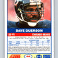 1989 Score #22 Dave Duerson Mint Chicago Bears  Image 2
