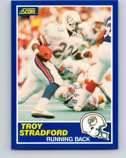 1989 Score #23 Troy Stradford Mint Miami Dolphins  Image 1