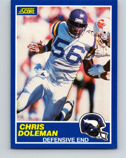 1989 Score #36 Chris Doleman Mint Minnesota Vikings  Image 1