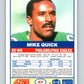 1989 Score #67 Mike Quick Mint Philadelphia Eagles  Image 2