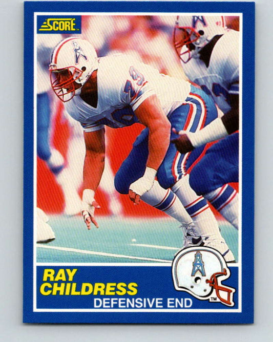 1989 Score #79 Ray Childress Mint Houston Oilers  Image 1