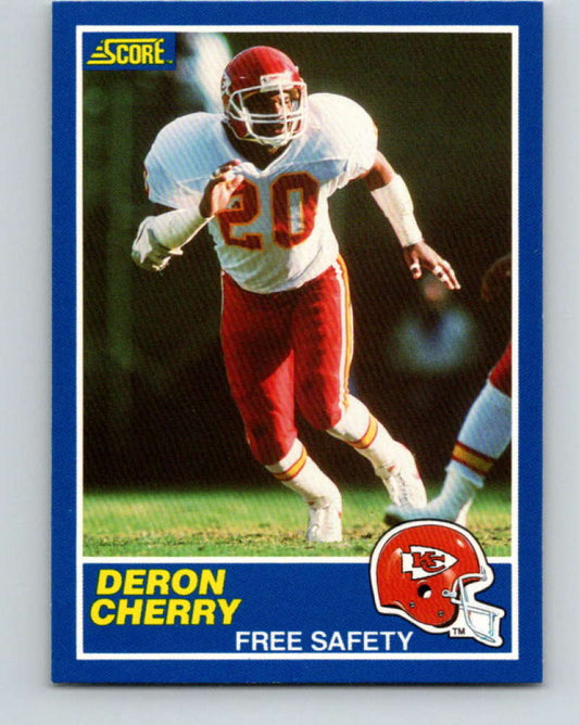 1989 Score #81 Deron Cherry Mint Kansas City Chiefs  Image 1