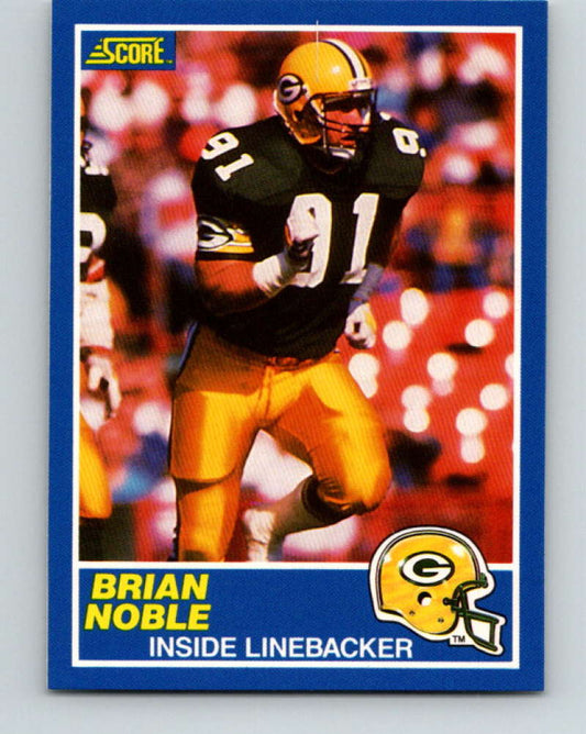 1989 Score #91 Brian Noble Mint Green Bay Packers  Image 1