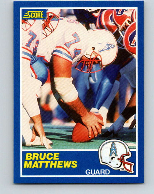 1989 Score #109 Bruce Matthews Mint RC Rookie Houston Oilers