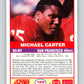 1989 Score #123 Michael Carter Mint San Francisco 49ers  Image 2