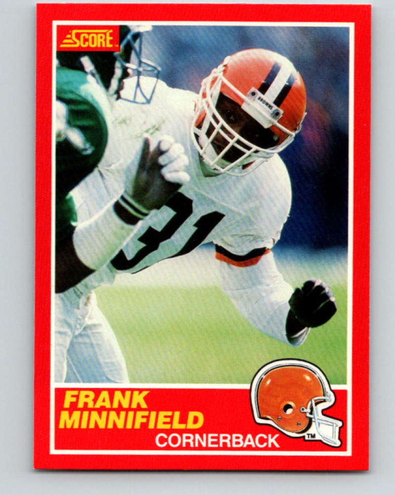 1989 Score #133 Frank Minnifield Mint Cleveland Browns Image 1