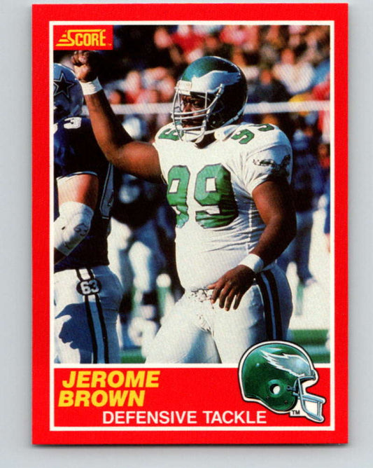 1989 Score #139 Jerome Brown Mint Philadelphia Eagles  Image 1