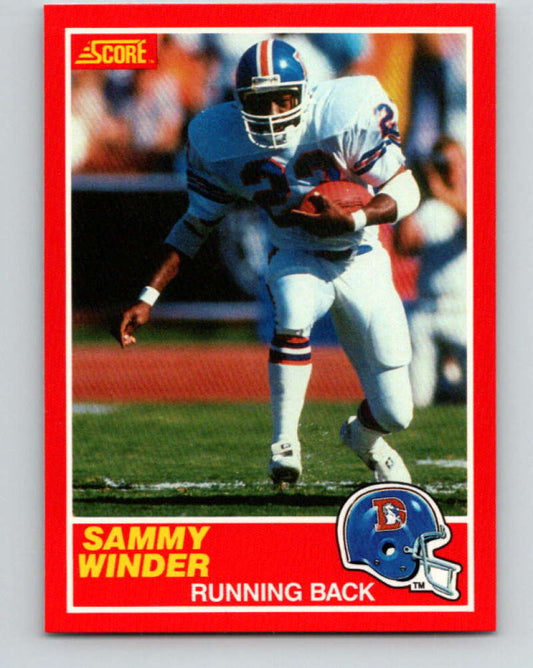 1989 Score #141 Sammy Winder Mint Denver Broncos  Image 1