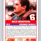 1989 Score #154 Max Montoya Mint Cincinnati Bengals  Image 2
