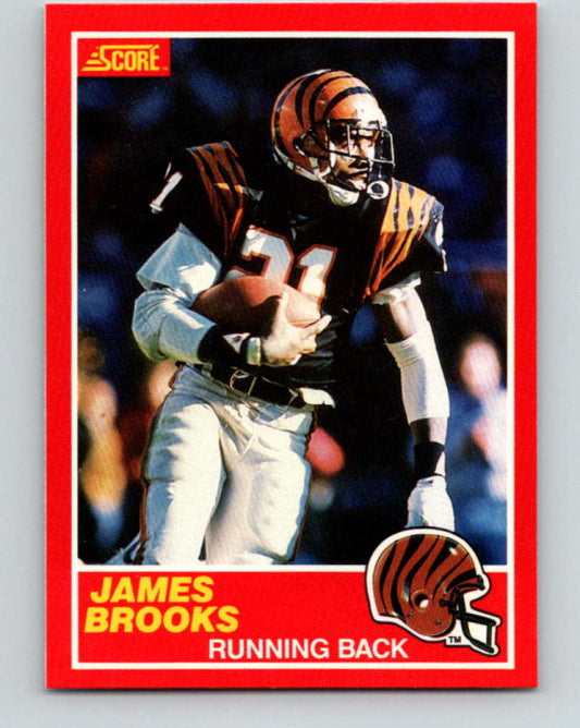 1989 Score #157 James Brooks Mint Cincinnati Bengals  Image 1