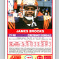 1989 Score #157 James Brooks Mint Cincinnati Bengals  Image 2