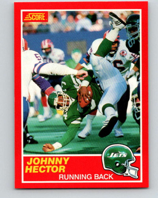 1989 Score #161 Johnny Hector Mint New York Jets  Image 1
