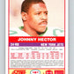 1989 Score #161 Johnny Hector Mint New York Jets  Image 2