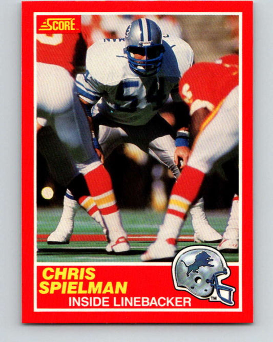 1989 Score #167 Chris Spielman Mint RC Rookie Detroit Lions  Image 1