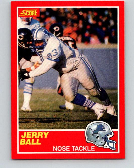 1989 Score #169 Jerry Ball Mint RC Rookie Detroit Lions  Image 1