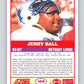 1989 Score #169 Jerry Ball Mint RC Rookie Detroit Lions  Image 2
