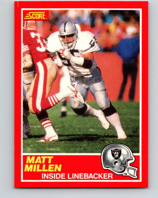 1989 Score #173 Matt Millen Mint Los Angeles Raiders