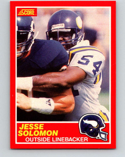 1989 Score #181 Jesse Solomon Mint Minnesota Vikings  Image 1