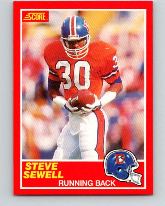 1989 Score #184 Steve Sewell Mint RC Rookie Denver Broncos  Image 1