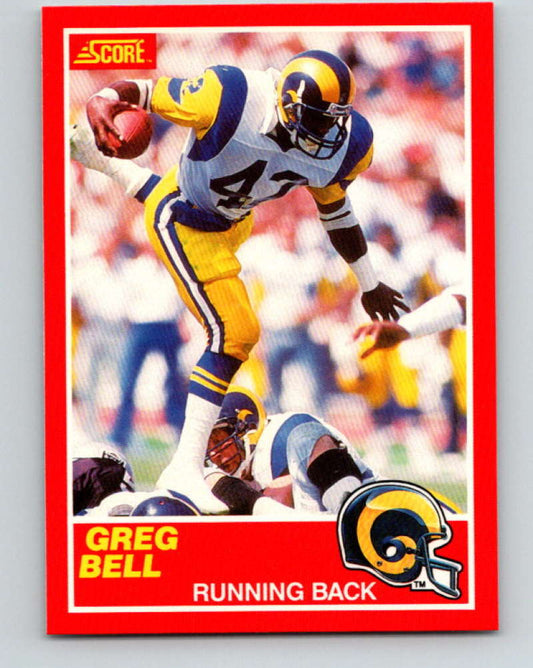 1989 Score #190 Greg Bell Mint Los Angeles Rams  Image 1