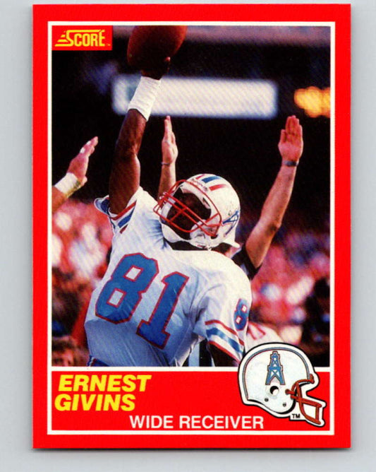 1989 Score #194 Ernest Givins Mint Houston Oilers  Image 1