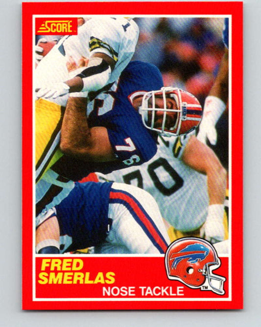 1989 Score #205 Fred Smerlas Mint Buffalo Bills  Image 1