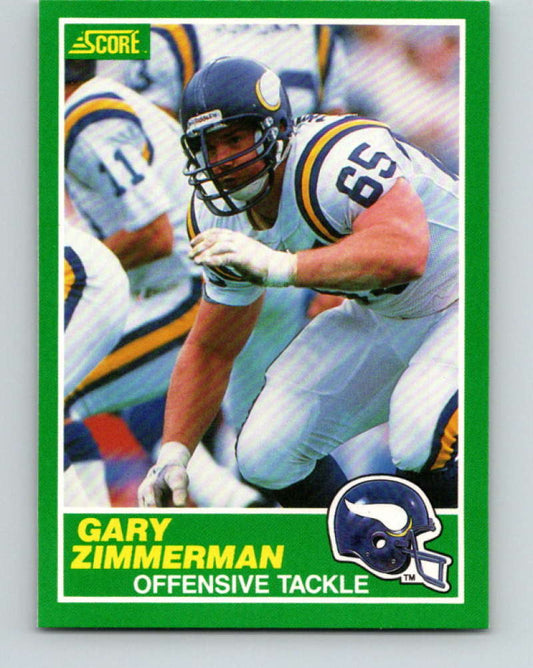 1989 Score #233 Gary Zimmerman Mint Minnesota Vikings  Image 1