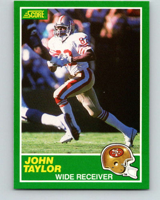1989 Score #238 John Taylor Mint RC Rookie San Francisco 49ers
