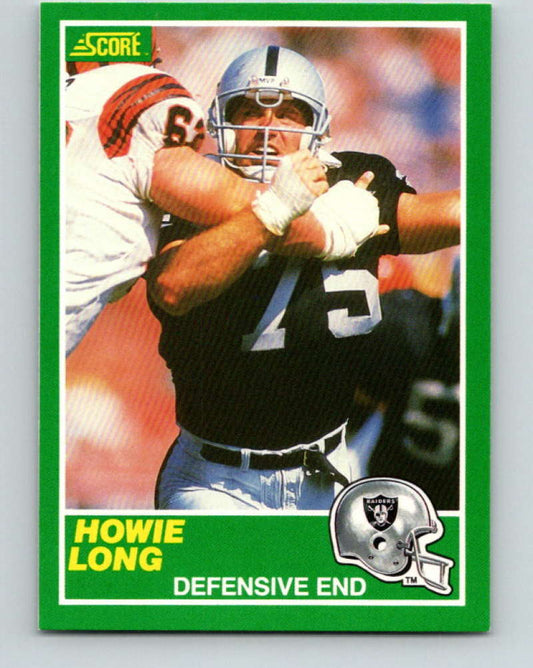 1989 Score #242 Howie Long Mint Los Angeles Raiders  Image 1