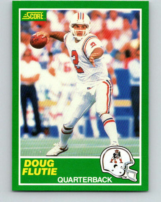 1989 Score #243 Doug Flutie Mint New England Patriots  Image 1