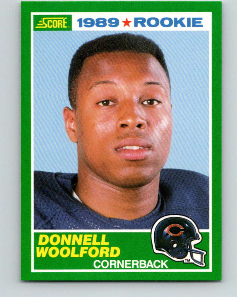 1989 Score #247 Donnell Woolford Mint RC Rookie Chicago Bears Image 1