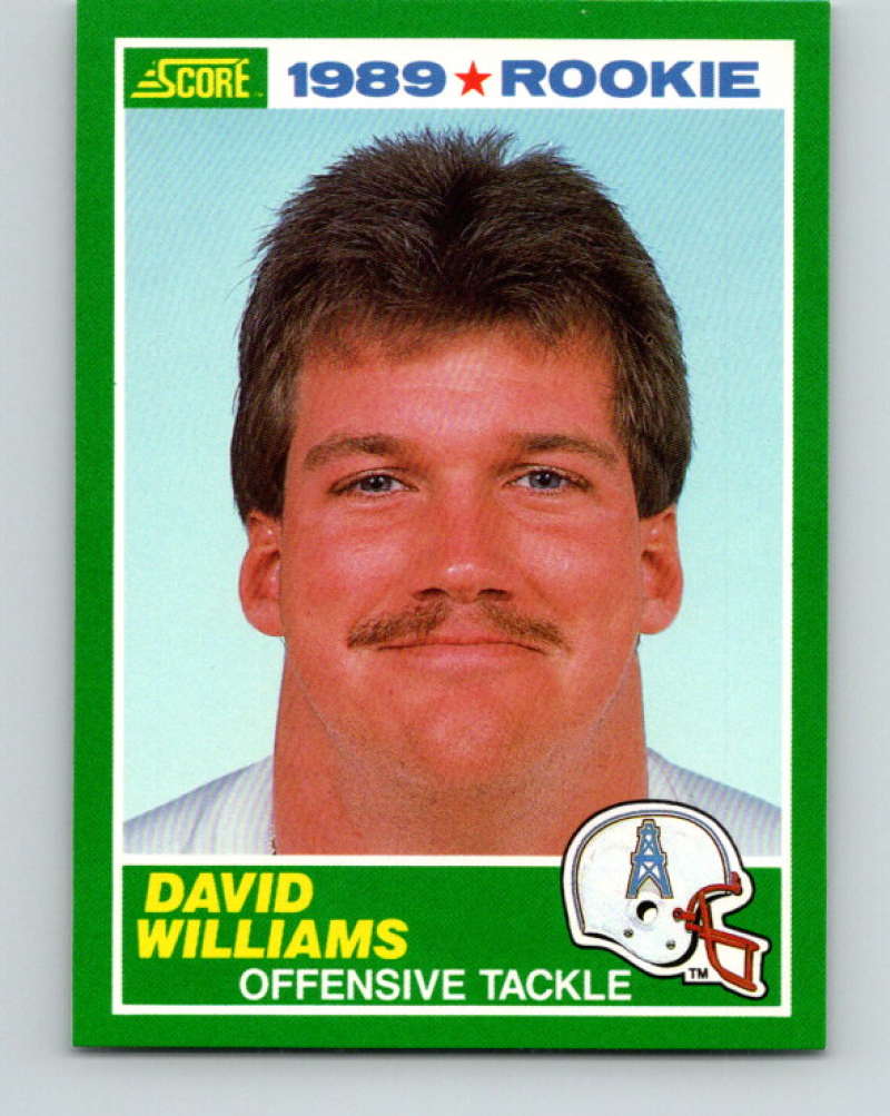 1989 Score #249 David Williams Mint RC Rookie Houston Oilers Image 1