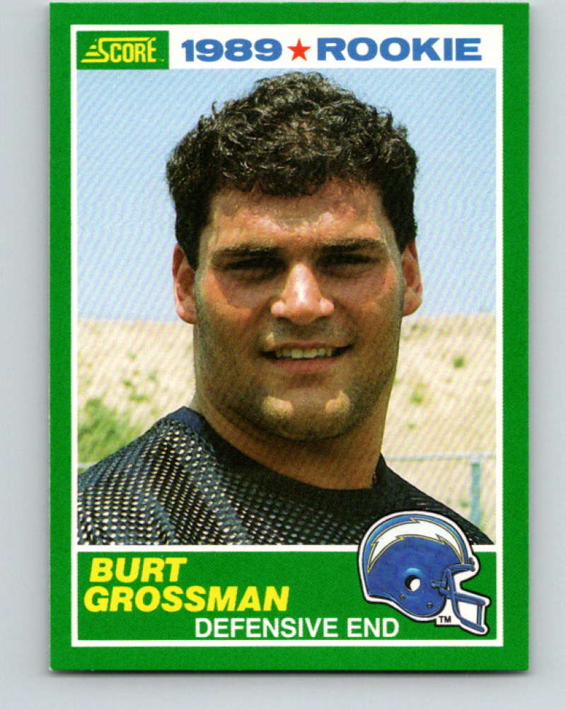 1989 Score #252 Burt Grossman Mint RC Rookie San Diego Chargers Image 1