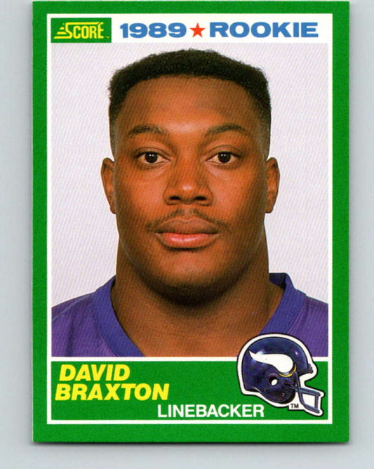 1989 Score #256 David Braxton Mint Minnesota Vikings