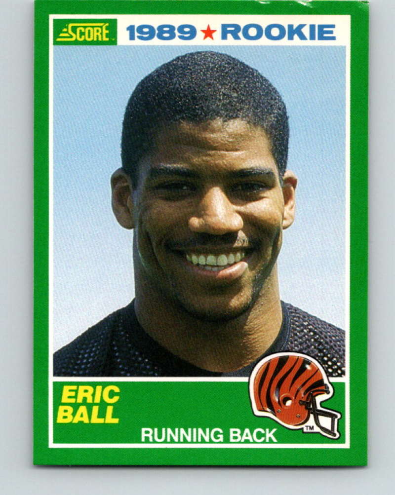 1989 Score #264 Eric Ball Mint RC Rookie Cincinnati Bengals Image 1