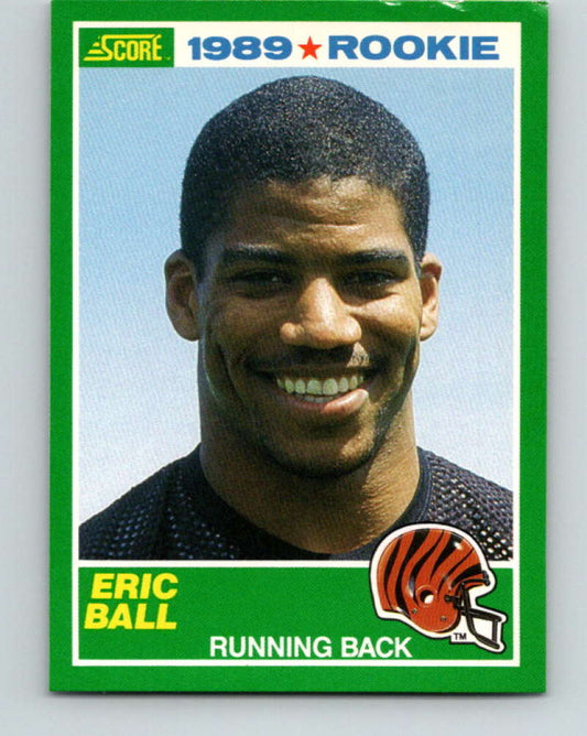 1989 Score #264 Eric Ball Mint RC Rookie Cincinnati Bengals  Image 1