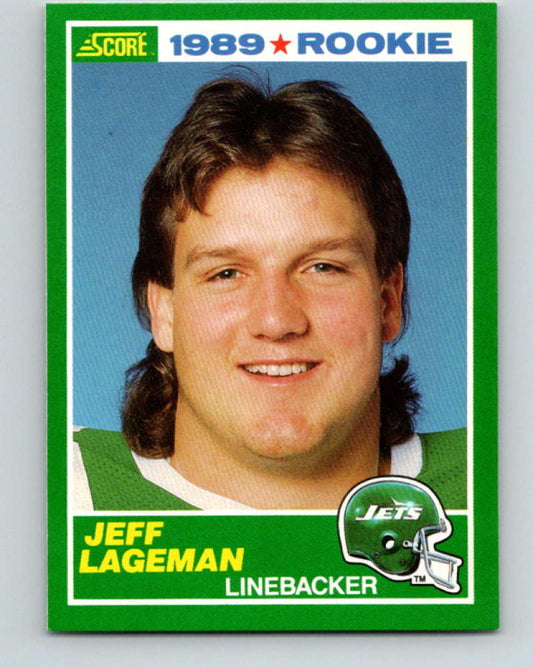 1989 Score #267 Jeff Lageman Mint RC Rookie New York Jets  Image 1