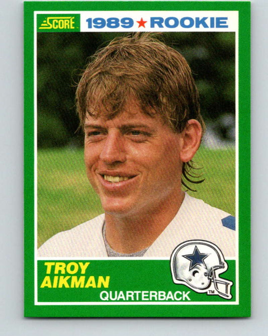 1989 Score #270 Troy Aikman Mint RC Rookie Dallas Cowboys
