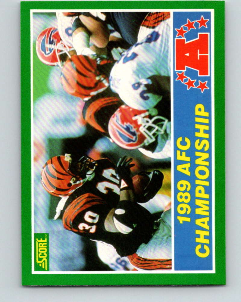 1989 Score #273 Ickey Woods/Boomer Esiason AFC Championship Mint Cincinnati Bengals Image 1