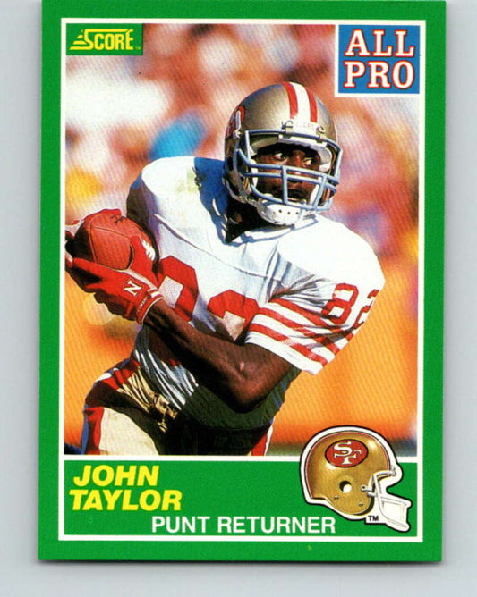 1989 Score #291 John Taylor AP Mint San Francisco 49ers  Image 1