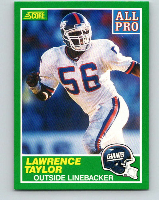 1989 Score #295 Lawrence Taylor AP Mint New York Giants