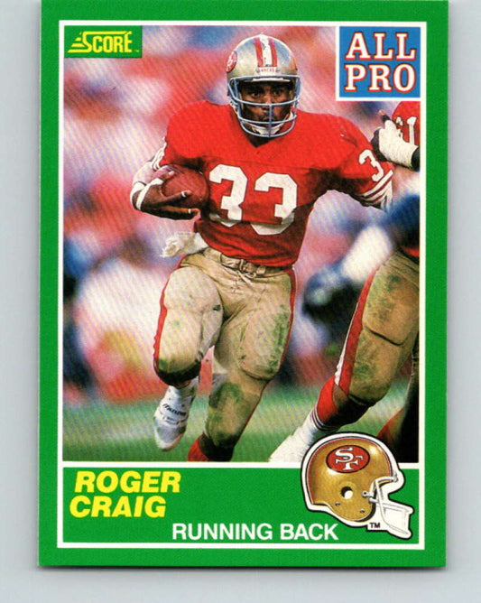 1989 Score #297 Roger Craig AP Mint San Francisco 49ers  Image 1